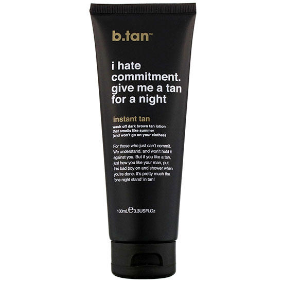B.Tan Instant Tan I Hate Commitment Give Me A Tan For A Night 100ml