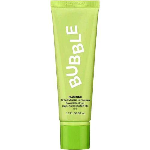 Bubble Skincare Plus One Tinted Daily Mineral Sunscreen Broad Spectrum SPF 30