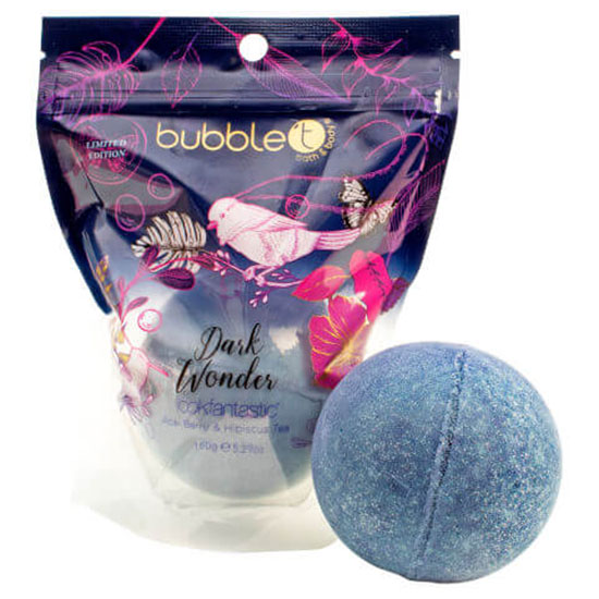 Bubble T Dark Wonder Acai Berry & Hibiscus Tea Bath Fizzer
