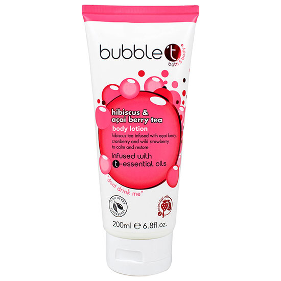 Bubble T Hibiscus & Acai Berry Body Lotion 200ml