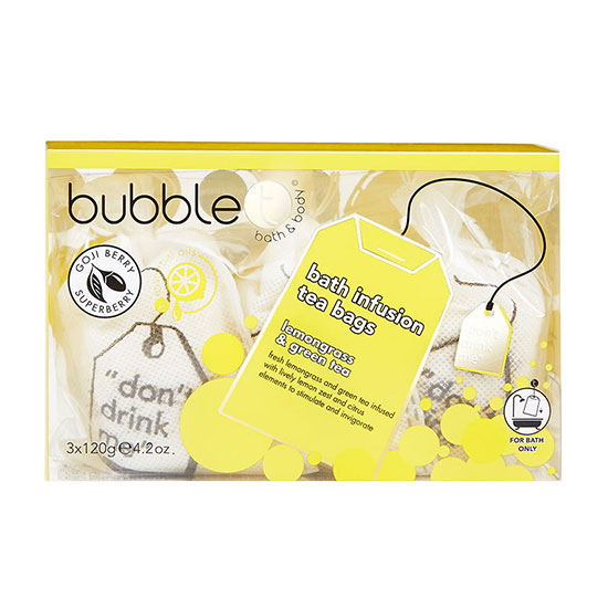 Bubble T Lemongrass & Green Tea Bath Infusion Tea Bags