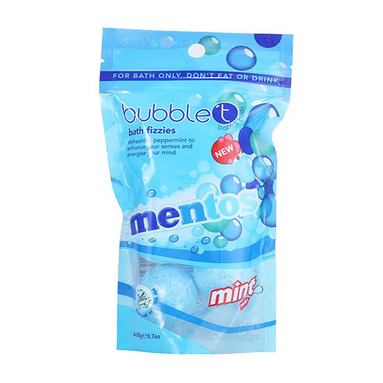 Bubble T Mentos Mint Bath Fizzes