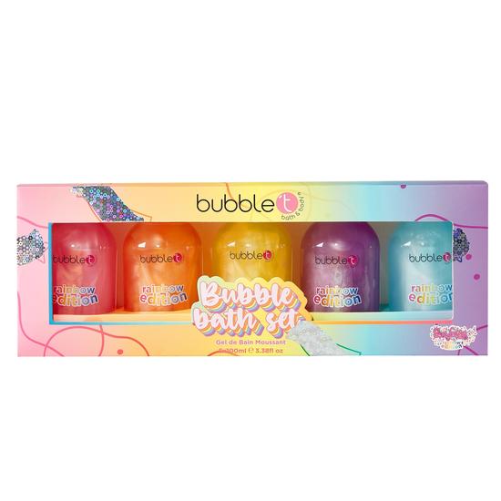 Bubble T Rainbow Tea Confeta Bubble Bath Gift Set 5 x 100ml