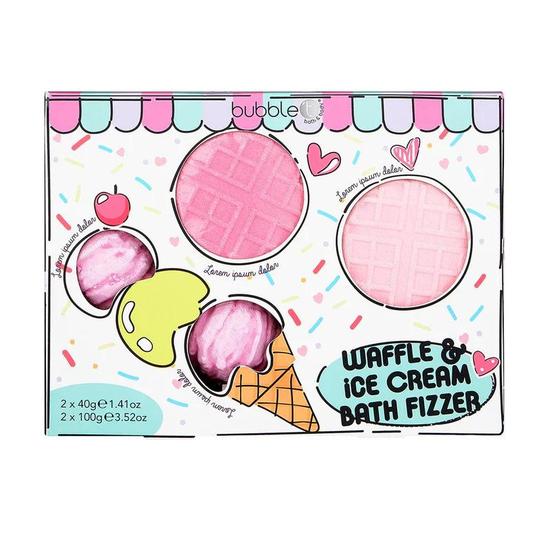 Bubble T Waffle & Ice Cream Bath Bomb Gift Set