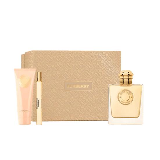 BURBERRY Goddess Eau De Parfum Women's Perfume Gift Set Spray 100ml With 75ml Body Lotion + 10ml Pen Spray