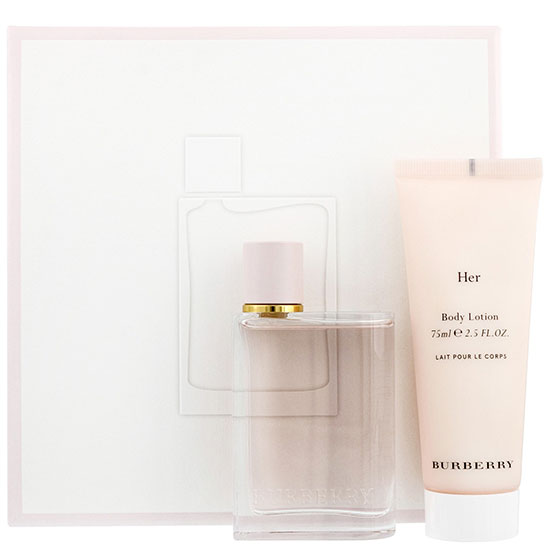 BURBERRY Her Eau De Parfum Spray Gift Set 50ml