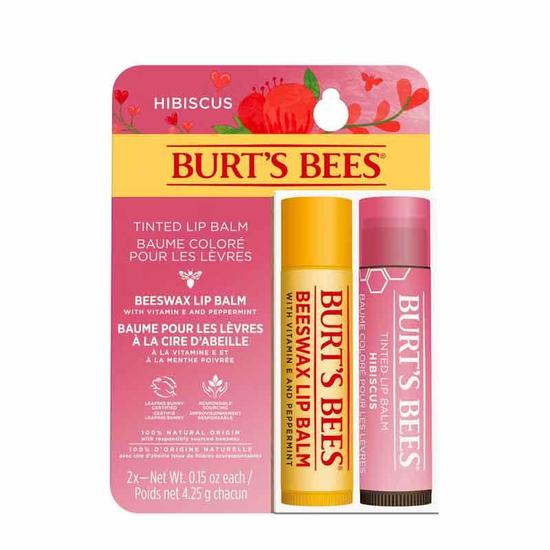 Burt's Bees Lip Balm & Hibiscus Tinted Duo Gift Set