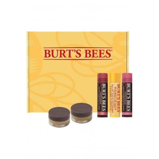Burt's Bees Lip Treatment, Lip Scrub Lip Balms Hibiscus, Red Dahlia, Beeswax