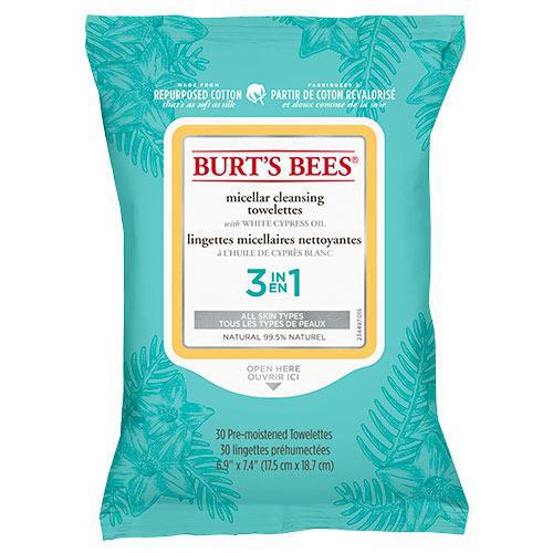 Burt's Bees Micellar Cleansing Towelettes Pack of 30