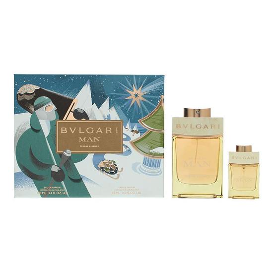 Bvlgari Man Terrae Essence Eau De Parfum 100ml + 15ml Gift Set For Him 100ml