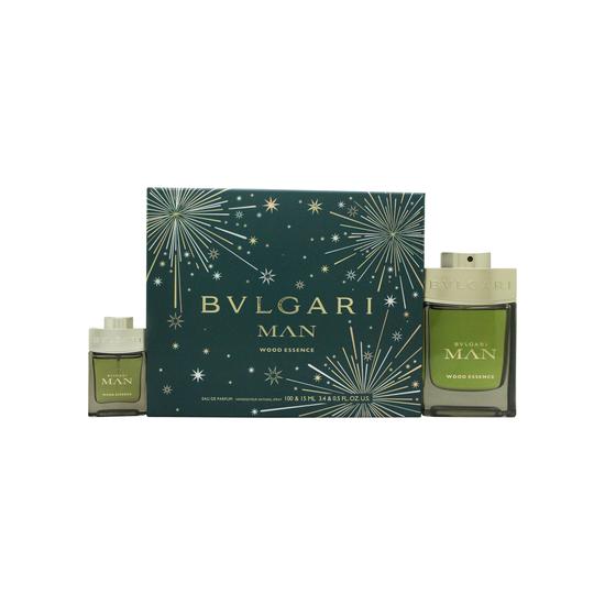 Bvlgari Man Wood Essence Gift Set 100ml Eau De Parfum + 15ml Eau De Parfum