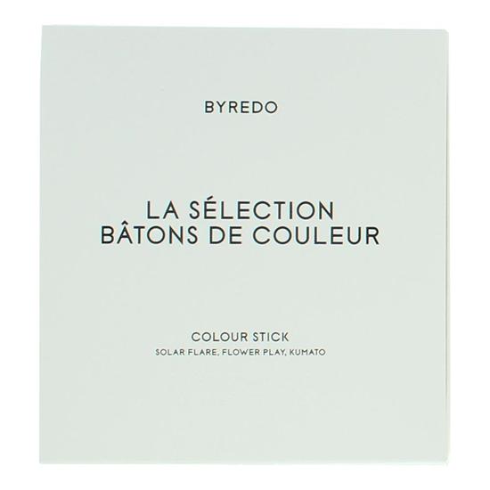 Byredo Colour Stick Set With Leather Pouch Blue Solar Flare, Flower Play + Kumato