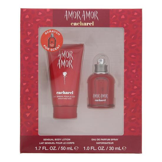 Cacharel Amor Amor Eau De Toilette 30ml & Body Lotion 50ml Gift Set 30ml