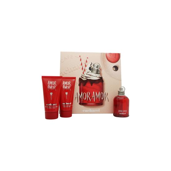 Cacharel Amor Amor Gift Set 50ml Eau De Toilette + Body Lotion