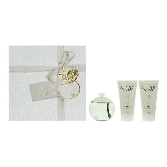 Cacharel Noa Eau De Toilette 100ml, 2 x Body Lotion 50ml Gift Set 100ml