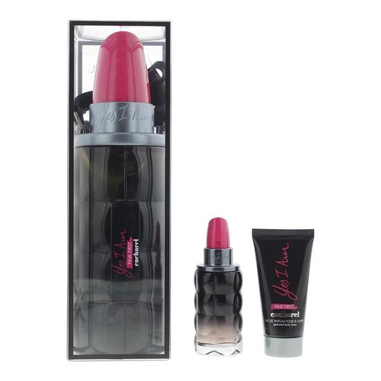 Cacharel Yes I Am Pink First Eau De Parfum 50ml & Perfumed Body Lotion 50ml Set