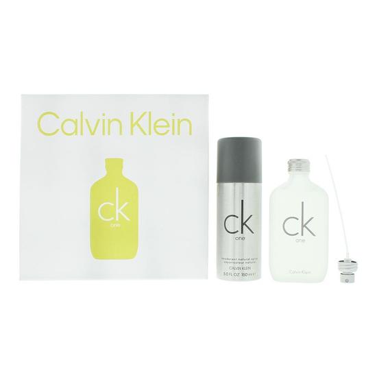 Calvin Klein CK One Eau De Toilette 100ml + Deodorant Spray 150ml Gift Set 100ml