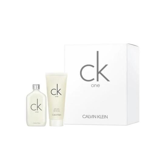 Calvin Klein CK One Eau De Toilette Unisex Perfume Gift Set Spray With Body Wash 50ml