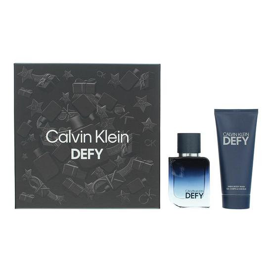 Calvin Klein Defy Eau De Parfum 50ml + Hair Body Wash 100ml Gift Set For Him 50ml