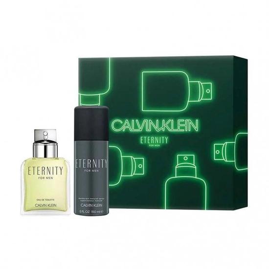 Calvin Klein Eternity For Men Gift Set With 100ml Eau De Toilette Spray & 150ml Deodorant Spray