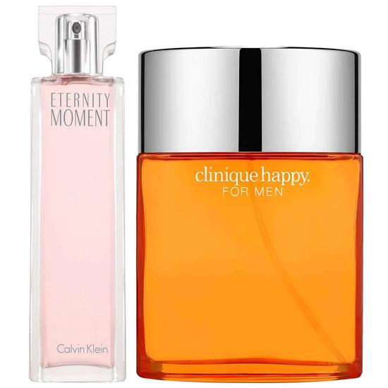 Calvin Klein Eternity Moment Eau De Parfum & Happy Cologne Eau De Toilette