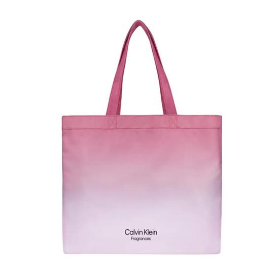 Calvin Klein Fragrances Pink/White Ombre Tote Bag