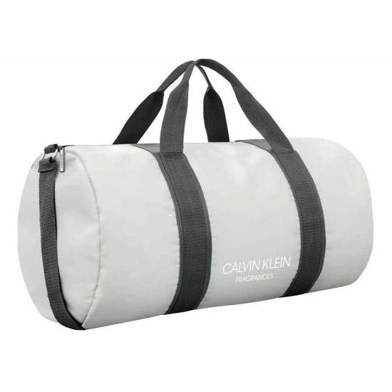 Calvin Klein Light Grey Barrel Gym/Weekender Bag