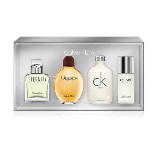 Calvin Klein Men Miniature Gift Set Eau De Toilette 4 x 15ml