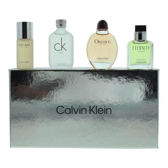 Calvin Klein Mens Eau De Toilette 4 x 15ml Escape, CK One, Obsession, Eternity