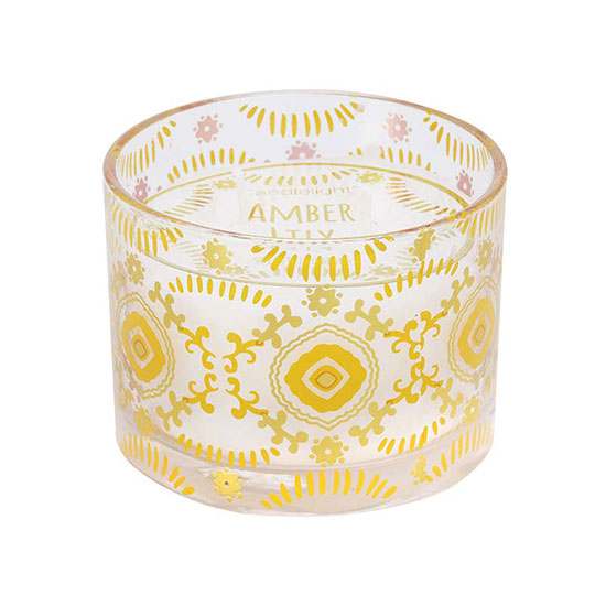 Candlelight Bohemian Amber Wax Filled Pot Candle 250g
