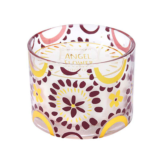 Candlelight Bohemian Plum Wax Filled Pot Candle 250g