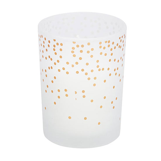 Candlelight Calm Frosted Glass Wax Filled Pot Candle 220g