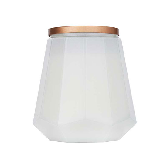 Candlelight Hexagonal Black Amber Large Candle 480g