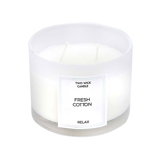 Candlelight Simple Cotton Large Wax Filled Pot Candle 260g