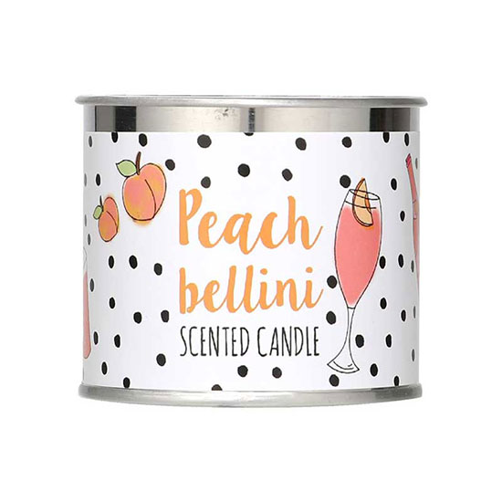 Candlelight Small Ring Pull Peach Bellini Scented Candle