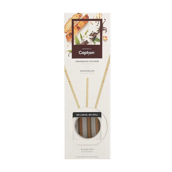 Caption Vanilla Biscotti Diffuser Sticks Starter Pack