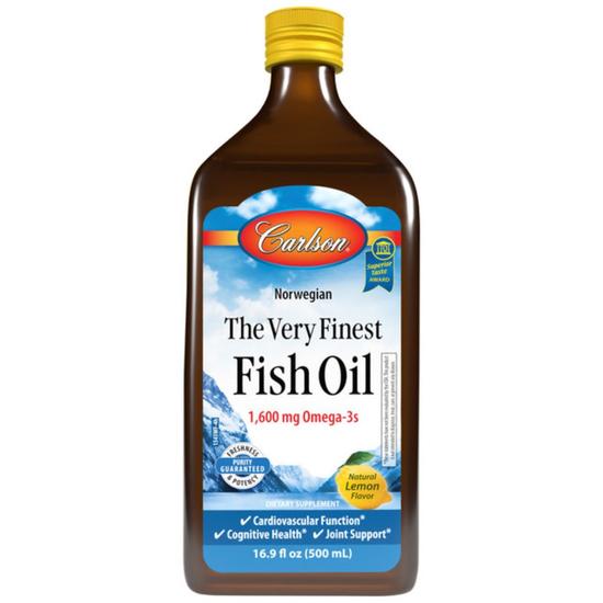 Carlson Labs The Very Finest Fish Oil Natural Lemon