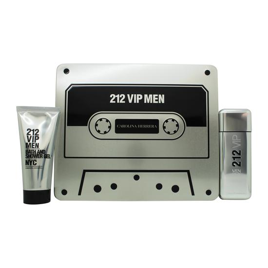 Carolina Herrera 212 VIP Men Gift Set 100ml Eau De Toilette + 100ml Shower Gel