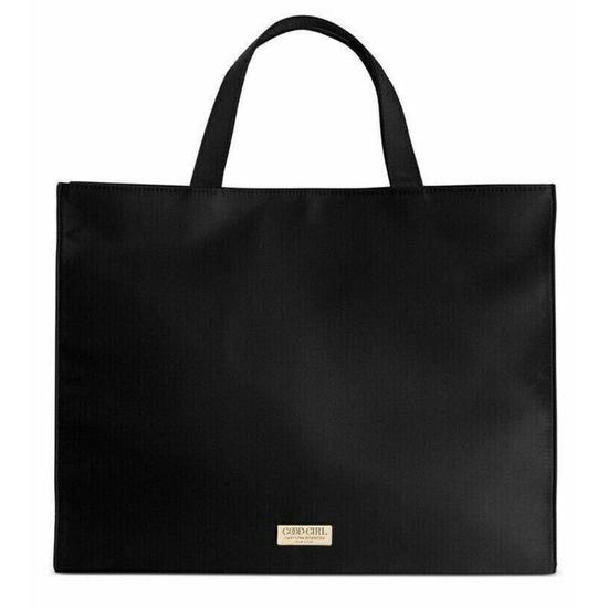 Carolina Herrera Good Girl Black Satin Tote Bag