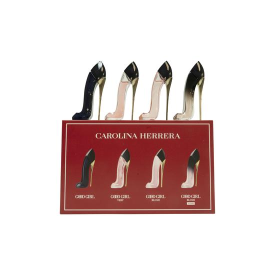 Carolina Herrera Good Girl Miniature Gift Set 7ml Good Girl Eau De Parfum + 7ml Good Girl Blush Eau De Parfum + 7ml Very Good Girl Eau De Parfum + 7m Good Girl Blush Elixir Eau De Parfum