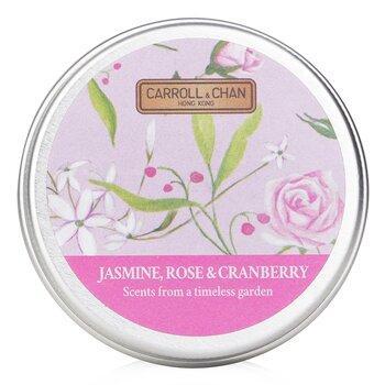 Carroll & Chan 100% Beeswax Mini Tin Candle Jasmine, Rose & Cranberry