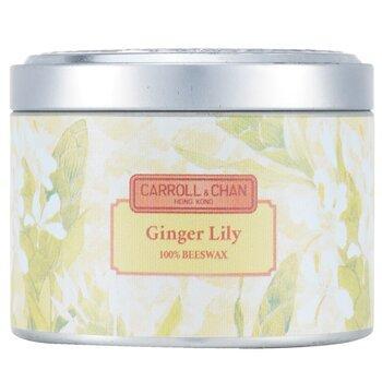 Carroll & Chan 100% Beeswax Tin Candle Ginger Lily (8x6) cm