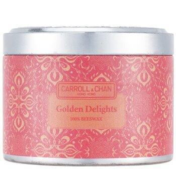 Carroll & Chan 100% Beeswax Tin Candle Golden Delights (8x6) cm