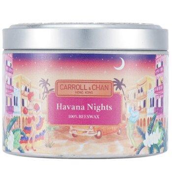 Carroll & Chan 100% Beeswax Tin Candle Havana Nights (8x6) cm