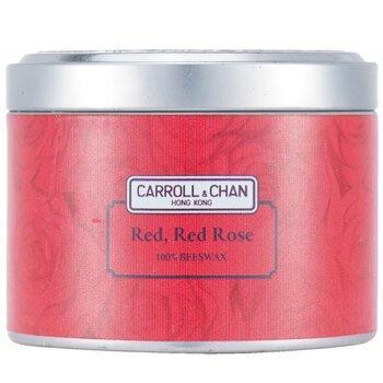 Carroll & Chan 100% Beeswax Tin Candle Red Red Rose (8x6) cm