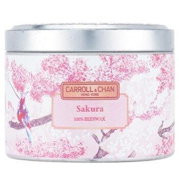 Carroll & Chan 100% Beeswax Tin Candle Sakura (8x6) cm
