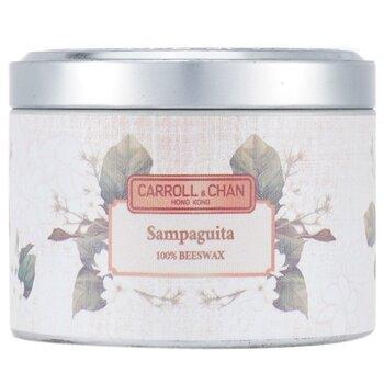 Carroll & Chan 100% Beeswax Tin Candle Sampaguita (8x6) cm