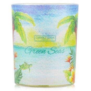 Carroll & Chan 100% Beeswax Votive Candle Green Seas 65g
