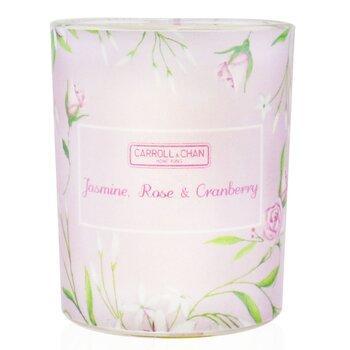 Carroll & Chan 100% Beeswax Votive Candle Jasmine Rose Cranberry 65g