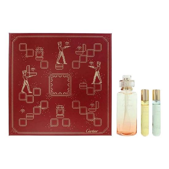 Cartier Rivieres De Cartier Insouciance Gift Set: Eau De Toilette 3 Piece